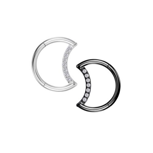 Обеци за уши - Луна 10 mm